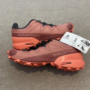 Salomon Shoes Womens Size 11 Orange Speedcross 5 Trail Running Sneakers 413090